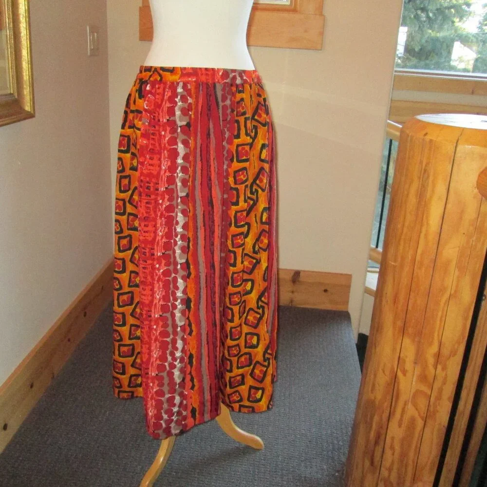 JGU Mad Lab Brown, Orange, Purple Hoodie Tunic Top and Orange Kaktus Plus Skirt - Picture 10 of 12